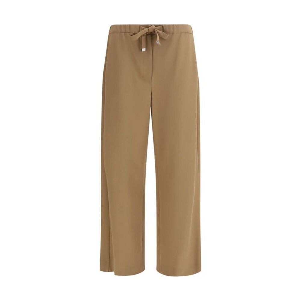 'S Max Mara Brown Wool Oves Aries Flared Women's Pants